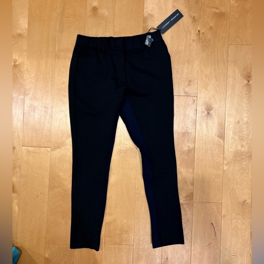 NWT Laundry Industry stretch black/navy pants sz 4 or 14